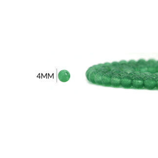 Piedra natural cuarzo jade 4mm x sarta