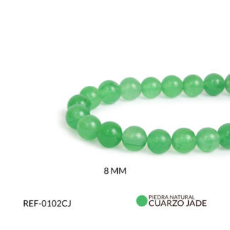 Piedra natural jade 8mm x sarta
