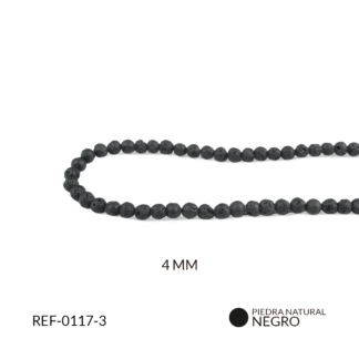 Piedra natural volcánica 4mm x sarta