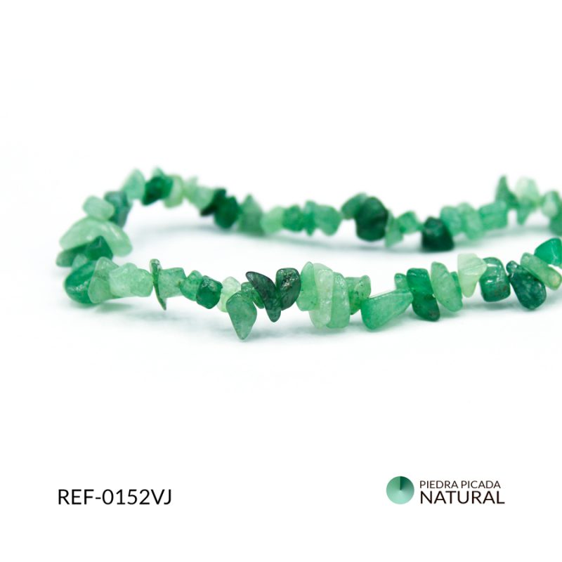 Piedra picada cuarzo verde jade pequeño