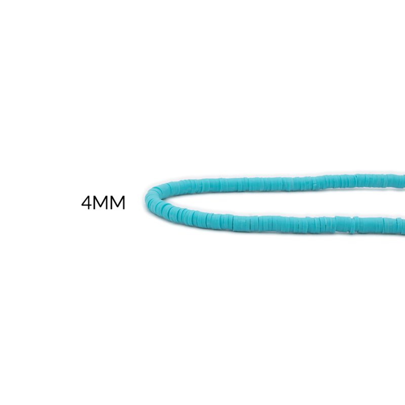 FIMO DISCO AGUAMARINA 4MM / x sarta de 39 cm aprox / REF-0172C50AGUAMARINA / REF-0172C50AGUAMARINA