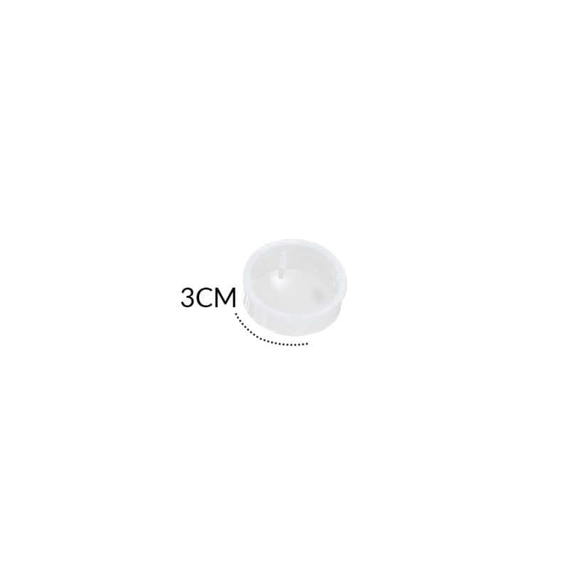 MOLDE SILICONA REDONDO 3CM / x UNIDAD / REF-02875