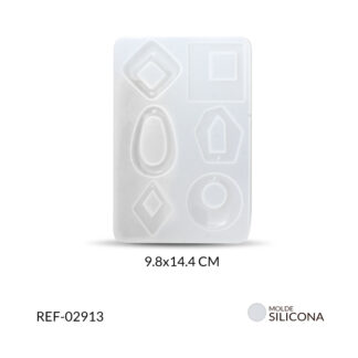 Molde de silicona figuras varias para resinar 9.8 x 14.4 cm / x molde / Ref-02913