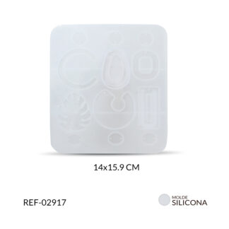 Molde silicona figuras para resinar 14 x 15.9 / x molde / Ref-02917