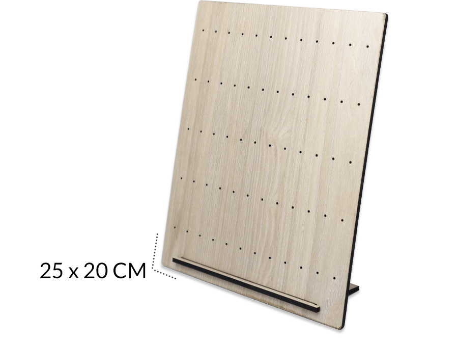 Exhibidor madera MDF para aretes 25x20mm x und