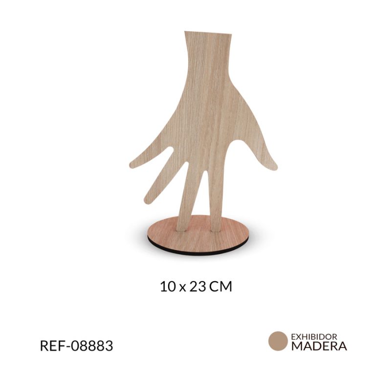 Exhibidor madera MDF para pulsera mano 23x10cm / x unidad / Ref-08883 / Ref-08883