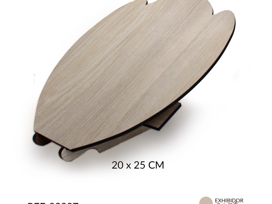 EXHIBIDOR MADERA MDF PARA COLLAR 20X25 CM/ x UND / Ref-08887