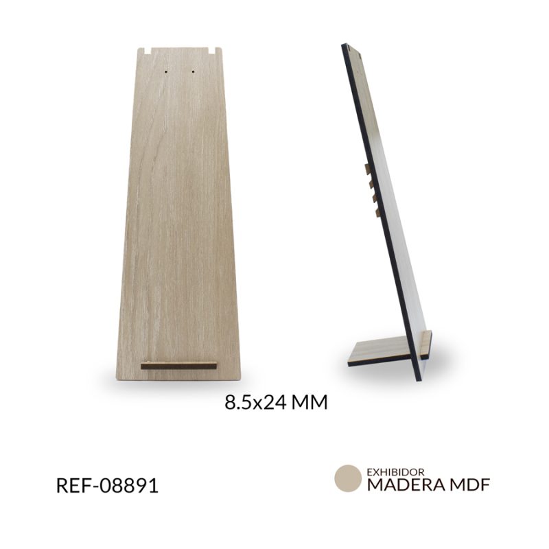 Exhibidor madera MDF para collar 8.5x24mm