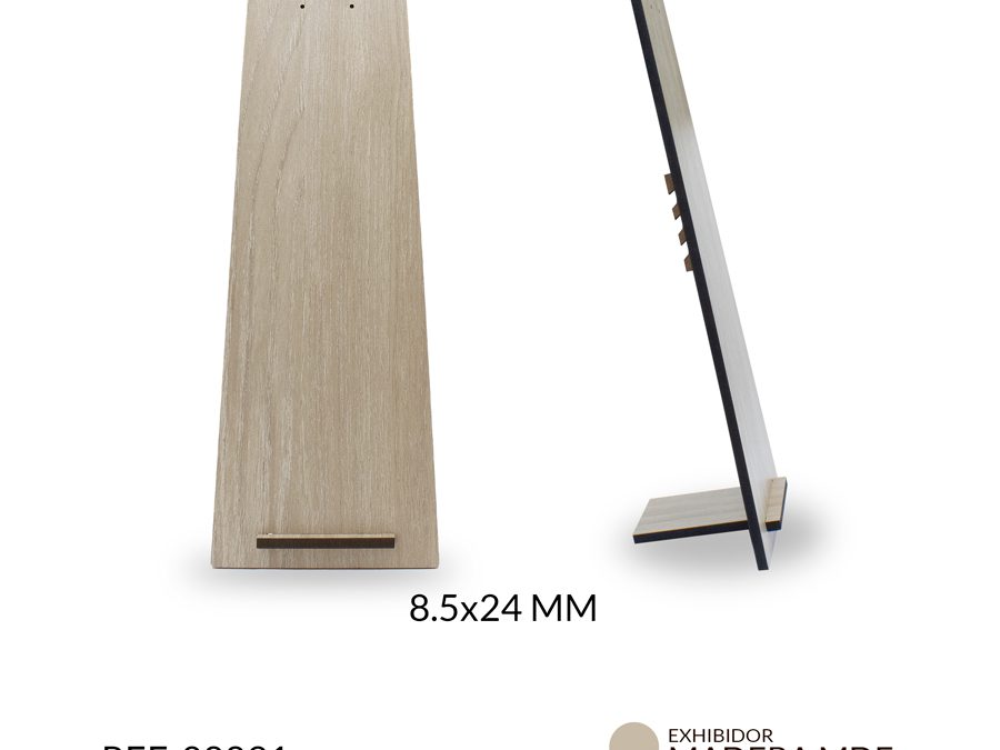 Exhibidor madera MDF para collar 8.5x24mm