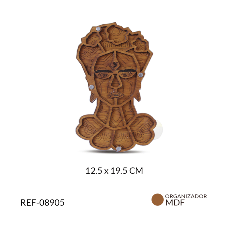 Organizador MDF Frida 18 contenedores 12.5 x 19.5 cm / x und / Ref-08905