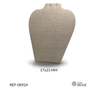 Exhibidor cuello yute plano 17x21mm x und