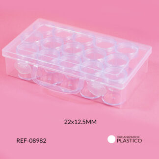 Organizador plástico 22x12,5 x unidad