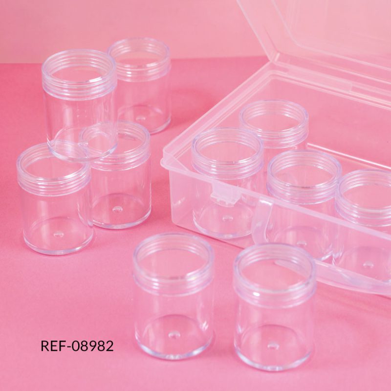 Organizador plastico 22x12,5 con 15 contenedores acrílicos 4,7x3,7cm / x unidad / Ref-08982 / Ref-08982 - Imagen 3