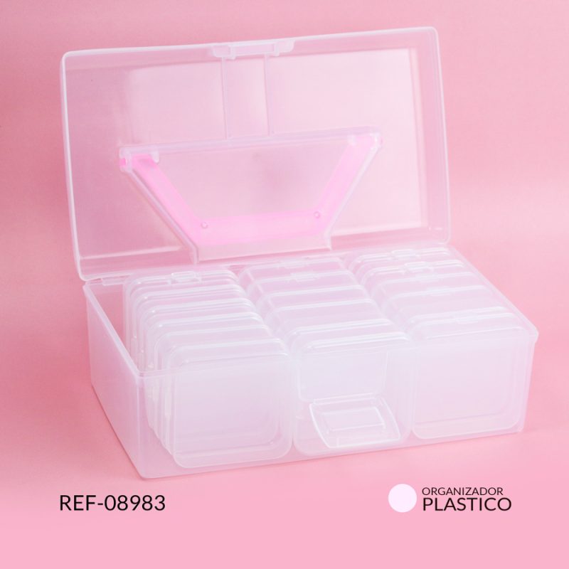Organizador plastico 18 contenedores 22x12mm / x unidad / Ref-08983 / Ref-08983 - Imagen 3