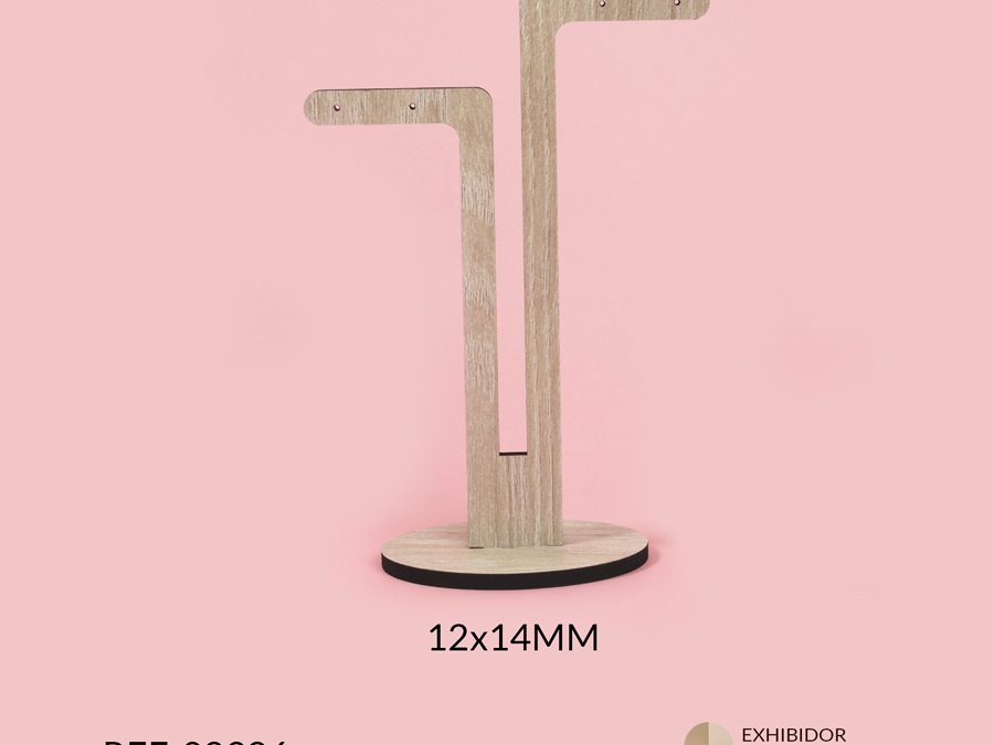 Exhibidor madera MDF 14x12mm x und