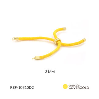 Extensión covergold para pulsera cordón amarillo