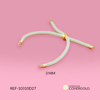 Extensión covergold cordón blanco hueso 3mm / x unidad / Ref-10310D27