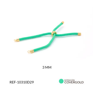 Extensión covergold para pulsera verde menta