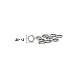 Argolla en acero delagada 4mm x 24und