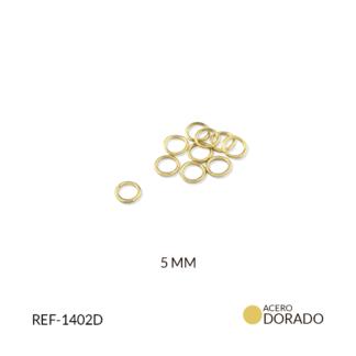 Argolla en acero delgada 5 mm x12 und