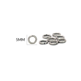 Argolla acero 5mm paquete x 24und
