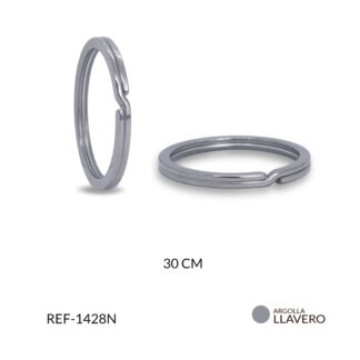 Argolla llavero acero 30 cm x und