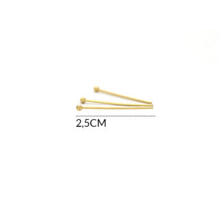 Alfiler acero bola 2.5cm x 12und