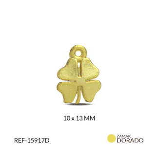 Dije zamak trébol 10x13mm paquete x3 und
