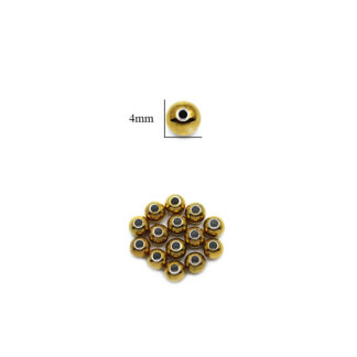 Balín Acero macizo boca pequeña 4mm paquete x12 unid