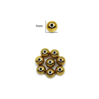 Balin acero macizo boca pequeña 6mm paquete x 12und