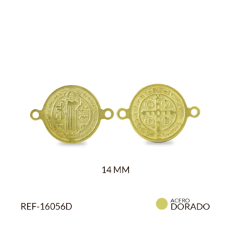 Centro pulsera acero san benito fundido 14mm x und