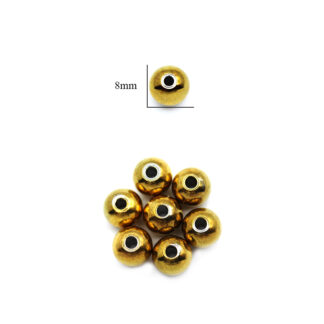 Balin acero macizo boca pequeña 8mm paquete x 6 unid