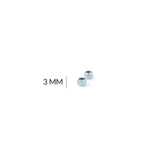 Balin acero macizo boca ancha 3mm paquete x 12und