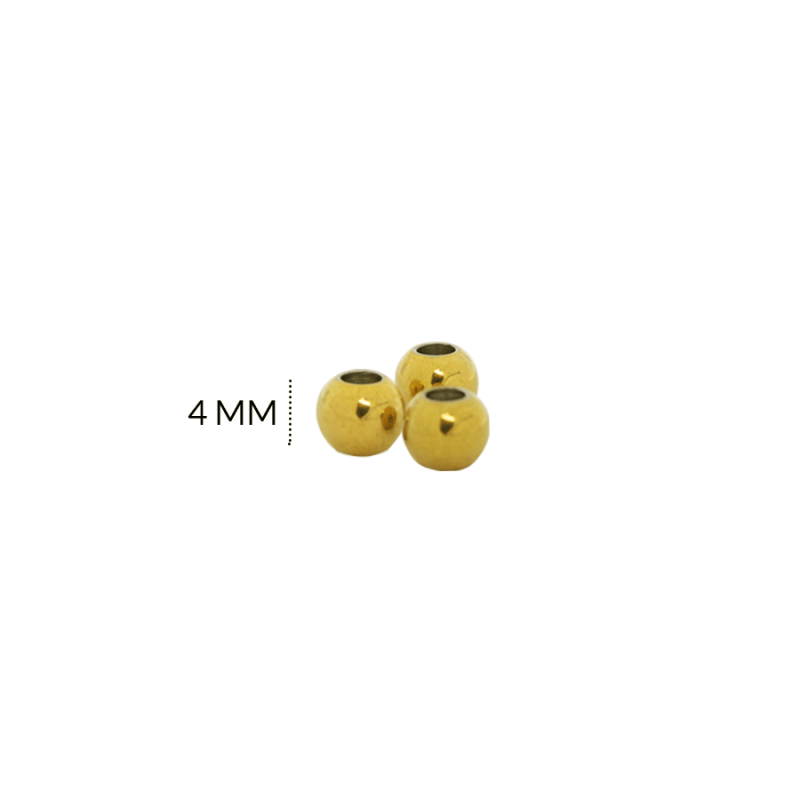 Balin en acero macizo boca extra ancha 4mm