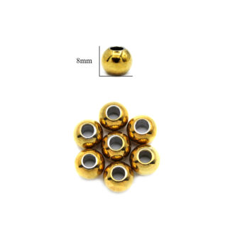 Balin acero macizo boca ancha 8mm paquete x 6 unid