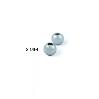Balin acero macizo boca ancha 8mm paquete x 12 und
