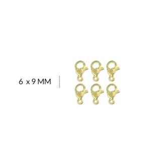 Broche acero picoloro 6x9mm x 6und