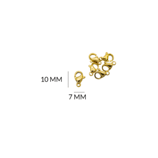 Broche en acero pico loro 7x10mm x 6und