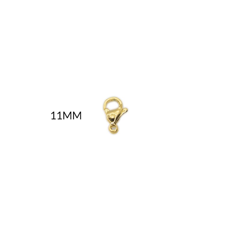 Broche en acero picoloro 11mm paquete x 3 unds