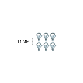 Broche acero picoloro 11mm x 6 und