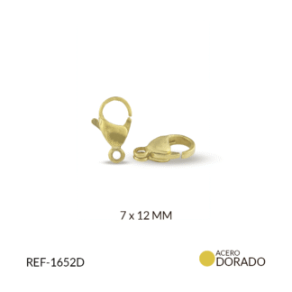 Broches en acero picoloro 12mmx 6und