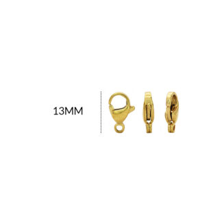 Broche en acero picoloro 13mm x 3 unid