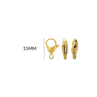 Broche en acero picoloro 15 mm x 3 und
