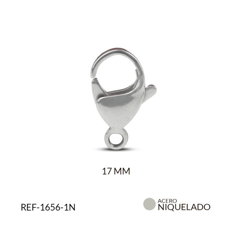 BROCHE ACERO PICOLORO 17MM / x und / REF-1656-1N
