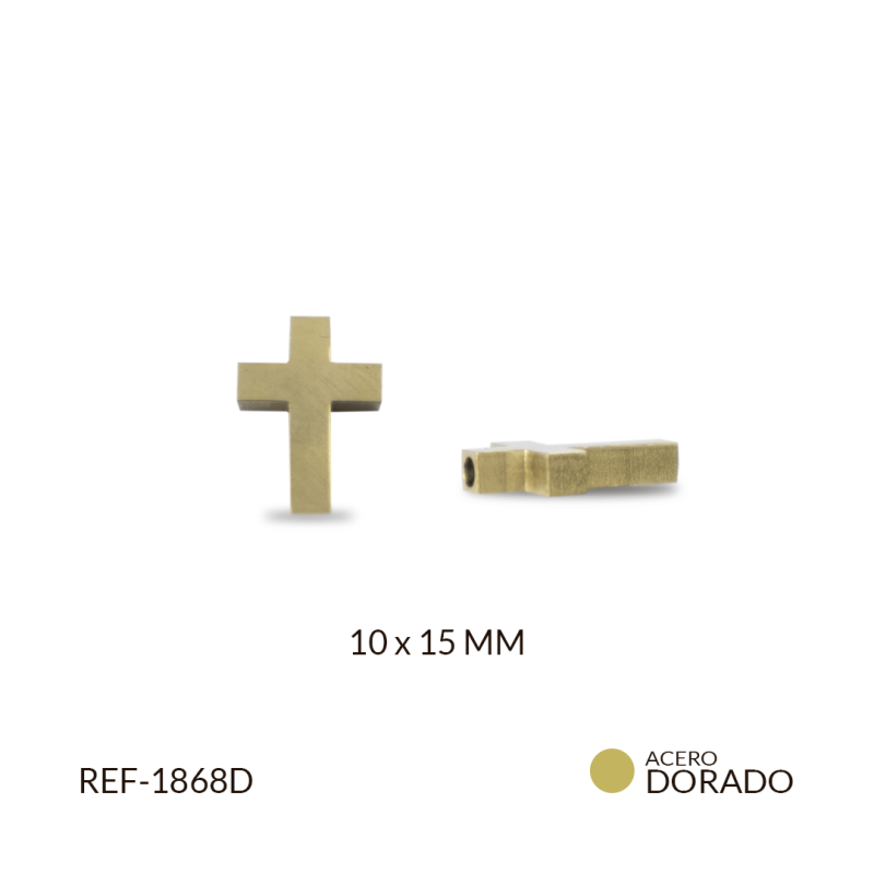 Separador acero cruz lisa 9x15mm / x und / Ref-1868D / Ref-1868D