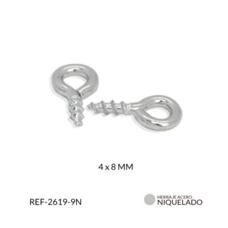 Cancamo  pequeño 4 x 8 mm / paquete x 12 und / Ref-2619-9N
