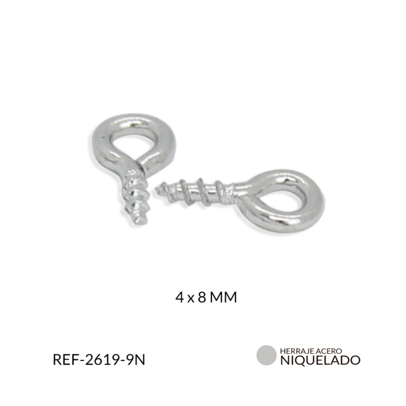 Cancamo pequeño 4 x 8 mm / paquete x 12 und / Ref-2619-9N