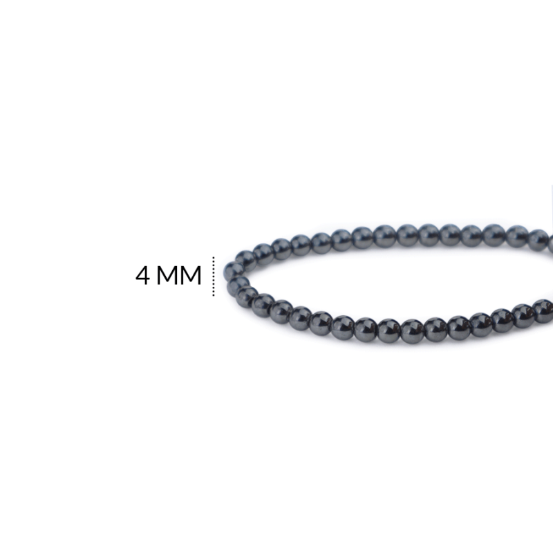 BOLA ACERINA 4MM / color gris pavonado / SARTA X 40 CM Aprox / REF-2840GA