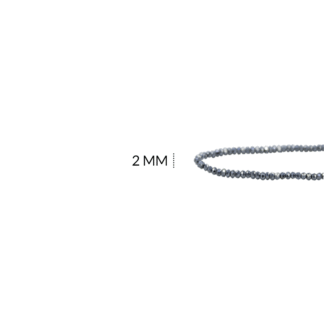 Rondela metalizado plateado 2mm