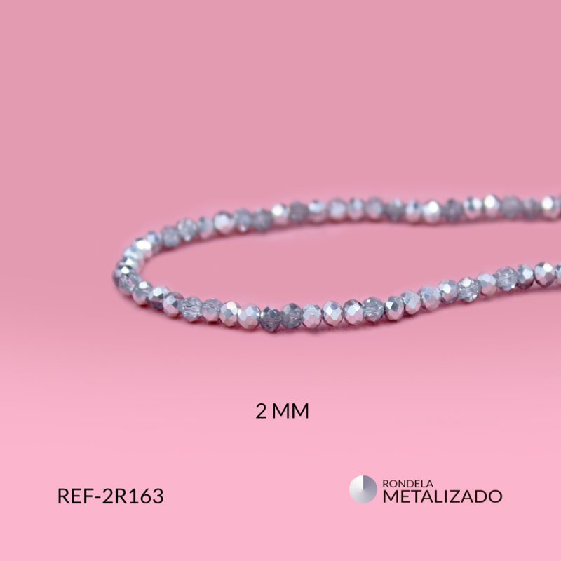 Róndela plateada espejo metalizada 2mm